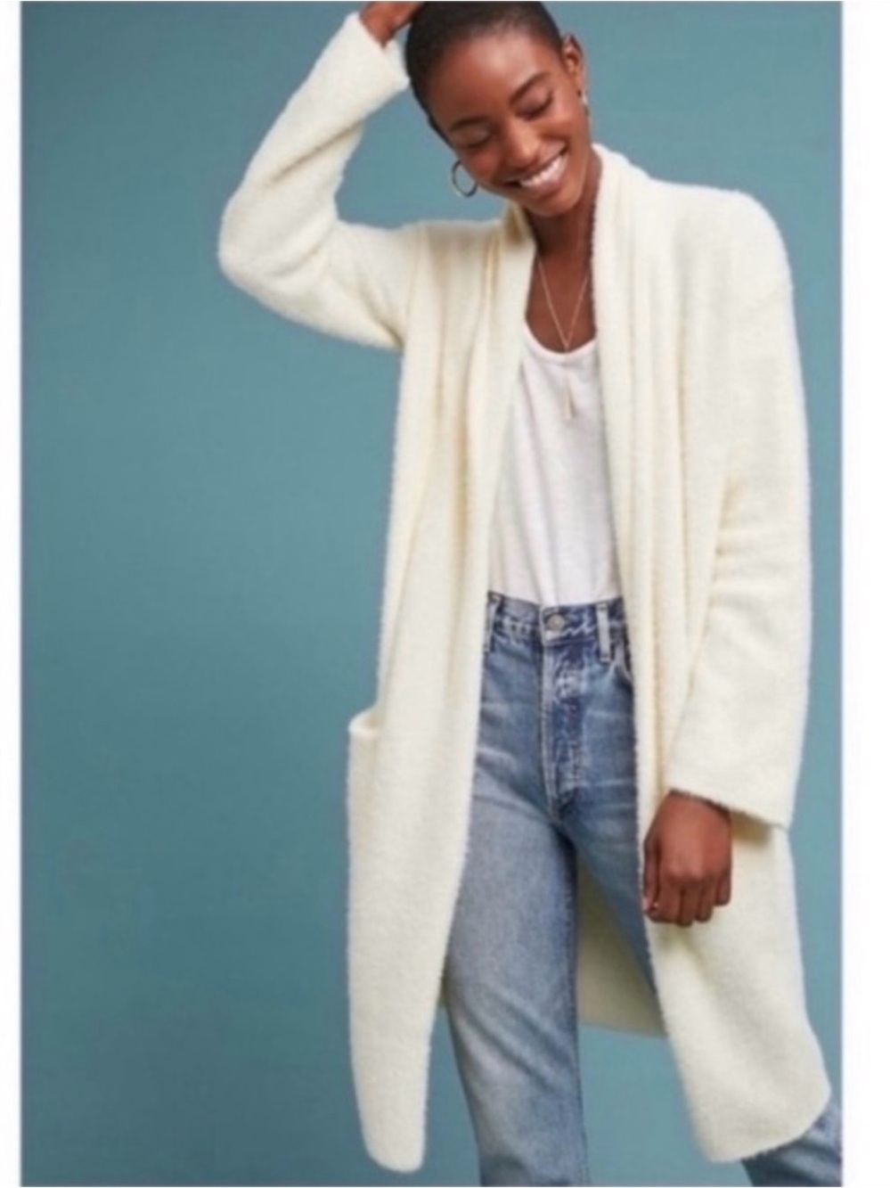Anthropologie Sleeping on Snow Cardigan